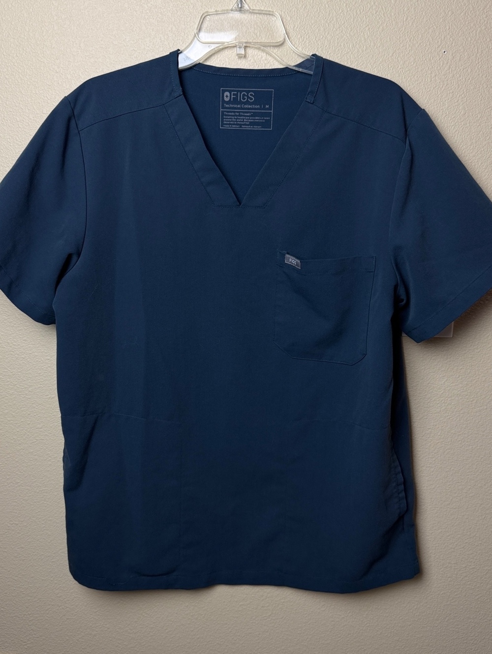FIGS Catarina Scrub Top M - Caribbean Blue